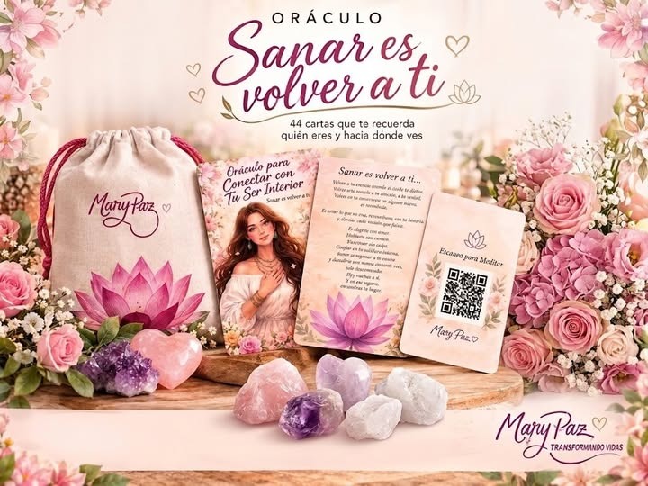 Kit Oráculo Físico Sanar es volver a ti de Mary Paz